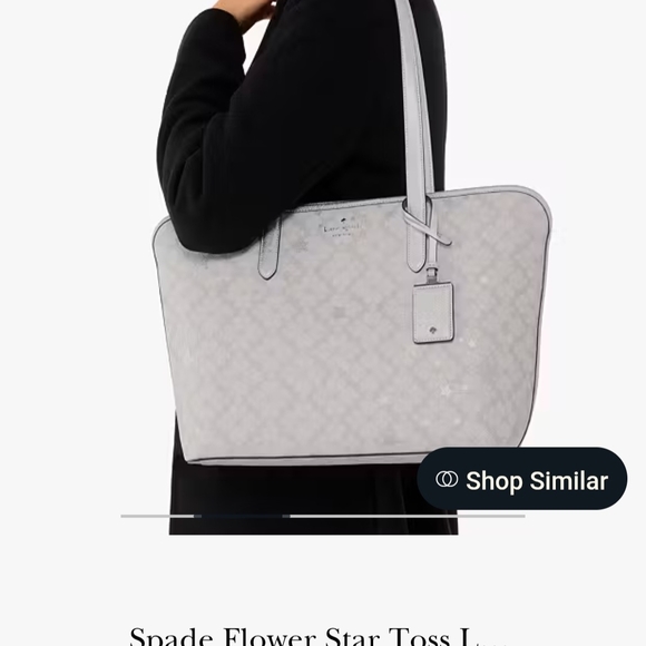 Kate Spade Silver Tote Bag - Picture 2 of 6